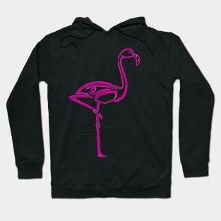 Flamingo Tribal Design Hoodie